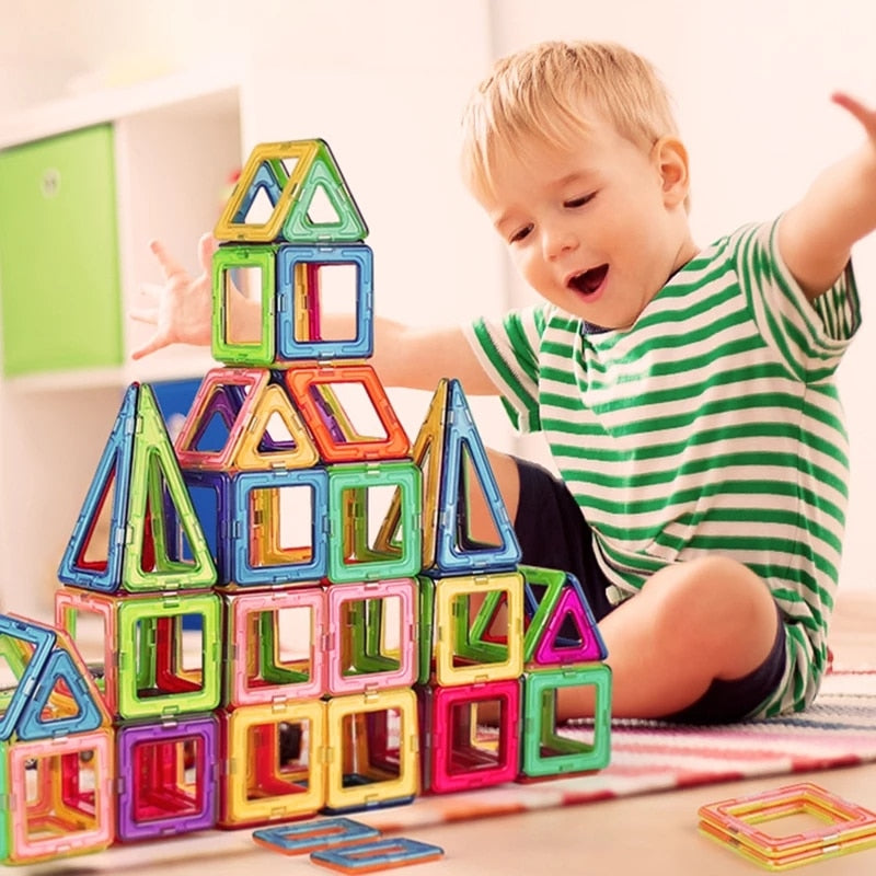 אבני בניין מגניטי (100 חלקים).