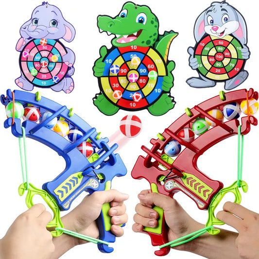 לוח קליעה למטרה עם משגר כדורים