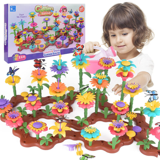 צעצוע לבניין גן פרחים (144 יחידות)